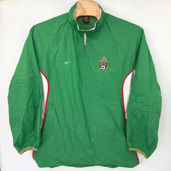 Nike Mexico National Team Jacket Mens XL 1/4 Zip Clima-Fit Soccer Windbreaker